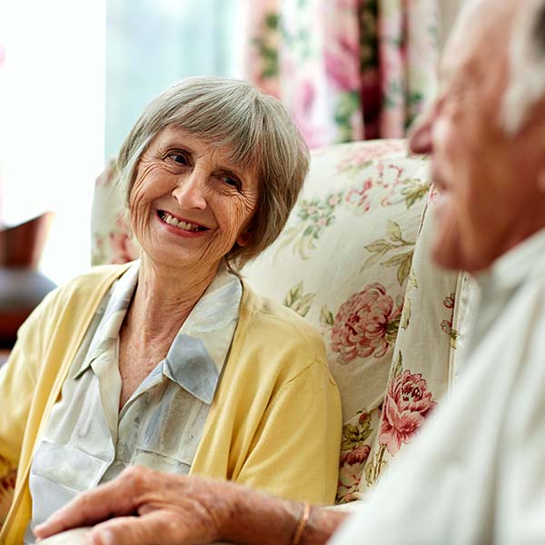 Senior woman smiling